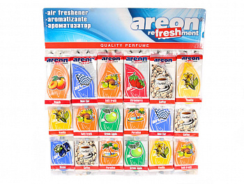 Ароматизатор MIX планшет (72шт) подвесной картонный "AREON MON CLASSIC" "Refreshment"