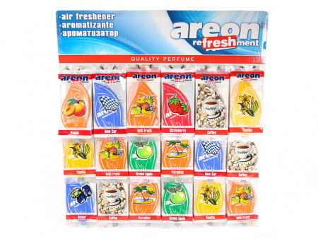 Ароматизатор MIX планшет (72шт) подвесной картонный "AREON MON CLASSIC" "Refreshment"