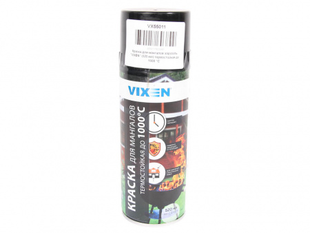 Краска для мангалов аэрозоль "VIXEN" (520 мл) термостойкая до 1000 °C