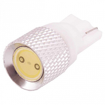 Лампа светодиод Т10 (12-5 габариты б/цок.) W5W 12V 1 SMD диод EXTRA LIGHT без цоколя радиатор 1-конт