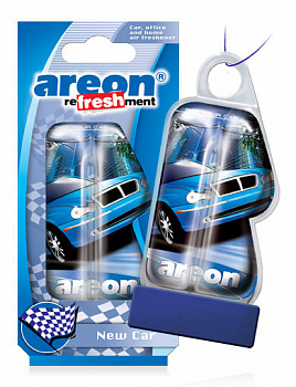 Ароматизатор подвесной гелевый "AREON" "Refreshment LIQUID" New Car