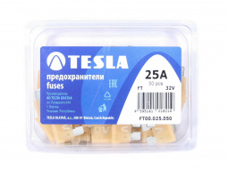 Предохранитель плоский 25А "TESLА" (упак.50шт) FT 25A