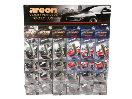 Ароматизатор MIX планшет (24шт) подвесной гелевый "AREON LUX SPORT"