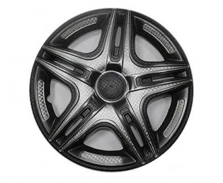 Колпаки декоративные 14" (к-т 2шт) "Карат Super Black"