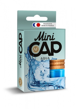Ароматизатор подвесной с деревянной крышкой "AURA FRESH Mini CAP Aqua" (Аква) 4ml