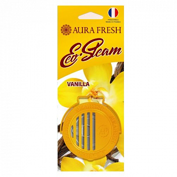 Ароматизатор на панель приборов "AURA FRESH ECO STEAM Vanilla" (Ваниль)