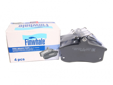 Колодки тормозные передние 2110,2170,1118,2190 (к-т 4шт) "FINWHALE"