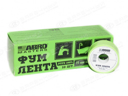 Фум лента "ABRO" MASTERS (19мм*0,2мм*10)