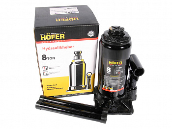 Домкрат бутылочный гидравлический  8 т "HOFER" 205-390 мм