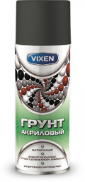 Грунт спрей (520 мл) акриловый черный "VIXEN"   универсальный