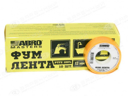 Фум лента "ABRO" MASTERS (12мм*0,1мм*15)