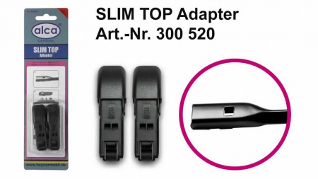 Адаптер щетки стеклоочистиля (2 шт.) SLIM TOP крепление Push Button 16mm