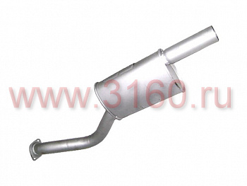 Резонатор УАЗ Хантер,Патриот (дв.409) под 2 болта "Автоглушитель"