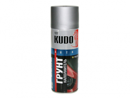 Грунт спрей (520 мл) акриловый серый "KUDO" 1К   (проф.)