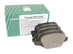 Колодки тормозные задние 1118,2190 Sport,2180 дисковые (к-т 4шт) "Pilenga"