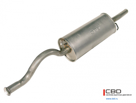 Глушитель основной 2112 "СВД" (г.Санкт-Петербург) (нерж.) (до 2007 г.)