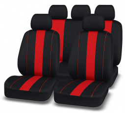 Чехлы а/м унив. "AUTOPREMIER ACTIVE PRO" черный/красный, полиэстер,2мм поролон, 2 молнии,9пр., 1/10