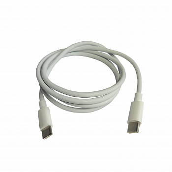 Зарядный кабель TYPE C-TYPE C (TPE) 60W 3А, 1м белый "YADA"