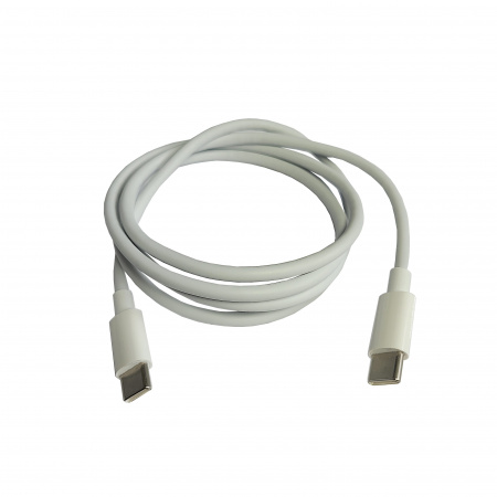Зарядный кабель TYPE C-TYPE C (TPE) 60W 3А, 1м белый "YADA"