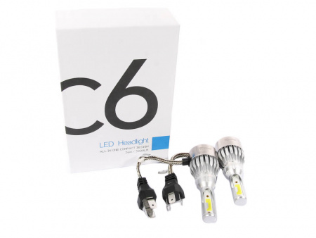 Лампа светодиод H4 9-32V/36W Allroad C6 к-т 2шт "Lumen" 6000K, 3800lm