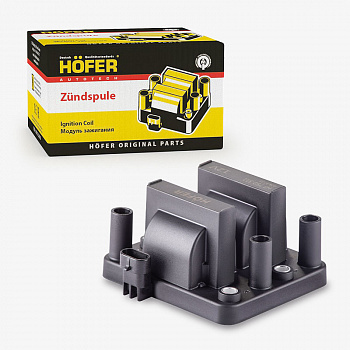 Катушка зажигания 3302,УАЗ дв.4216 Бизнес Евро-4 (сдвоенная) "HOFER"