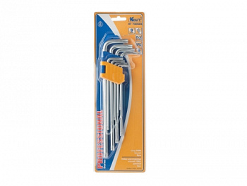 Набор звездочек (9 предм.) "TORX" Г-обр."KRAFT" удлиненные