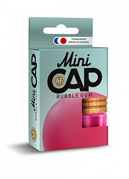 Ароматизатор подвесной с деревянной крышкой "AURA FRESH Mini CAP Bubble Gum" (Бубль Гум) 4ml