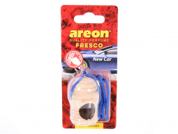 Ароматизатор подвесной с деревянной крышкой "AREON FRESCO" NEW CAR (Новая машина)