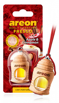 Ароматизатор подвесной с деревянной крышкой "AREON FRESCO" Apple & Cinnamon