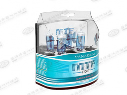 Лампа галоген H4  12/60/55W P43t к-т 2шт "MTF" VANADIUM 5000K (Корея)