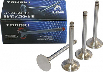 Клапана 402 дв.,УАЗ-417,420,421,4216, A274 Evotech (выпускные) (к-т 4шт) "TANAKI" (жарост.напл.)
