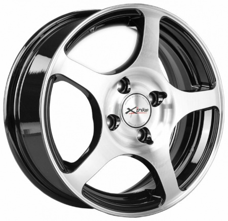 Диск колеса литой X`trike X-103 BK/FP 5,5*14/4*98 d58,5 ЕТ35