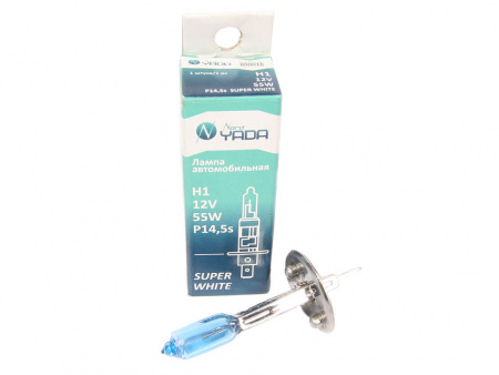 Лампа галоген H1 12/55W "YADA" SUPER WHITE