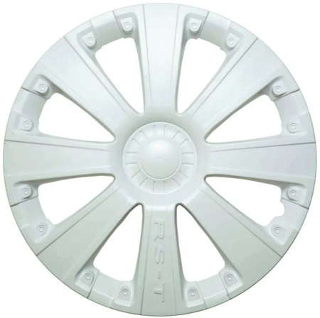 Колпаки декоративные 16" (к-т 4шт) "RS-T"  белый глянец
