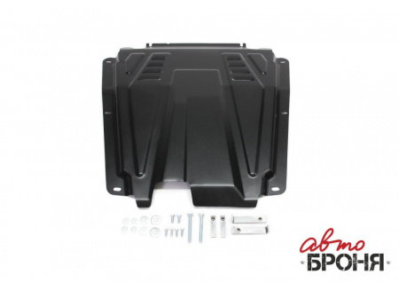 Защита картера Largus, Logan, Logan NEW, Sandero, Lada XRAY,Cross V-1,6,1.8, Almera (13-) с креп."АвтоБРОНЯ"