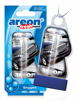 Ароматизатор подвесной гелевый "AREON" "Refreshment LIQUID" Oxygen