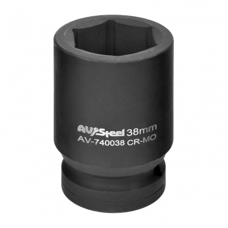 Головка  1"  38мм 6 гранная ударная "AV Steel"