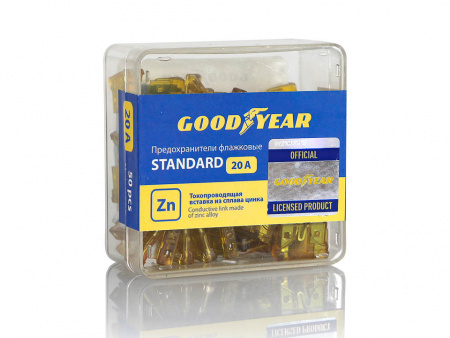 Предохранитель плоский 20А "Goodyear" (упак.50шт)