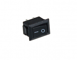 Клавиша 250V 3А Micro черная  (2конт.) ON-OFF "YADA"