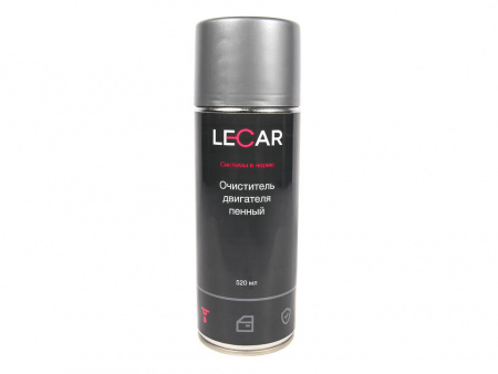 Очиститель двигателя (520 мл) пенный  "LECAR"  аэрозоль