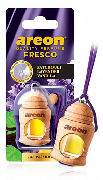 Ароматизатор подвесной с деревянной крышкой "AREON FRESCO" Patchouli Lavender Vanilla