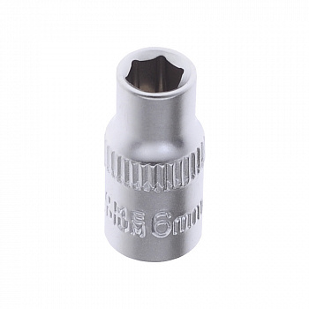 Головка  1/4"  6мм 6 гранная "AV Steel"