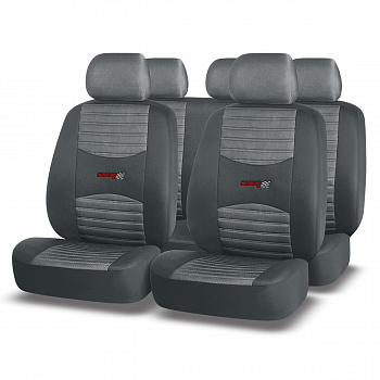 Чехлы а/м унив. "AUTOPREMIER" "Carbon" сетка с эфек.карбона боковой AIRBAG (11пр.) т. сер/с.сер