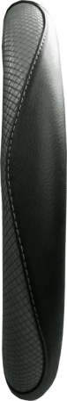 Оплетка руля "M" d37-38см "AUTOLUXE" серая