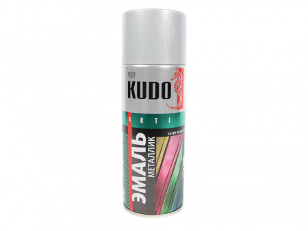 Краска аэрозольная серебро металлик "KUDO" (520 мл)