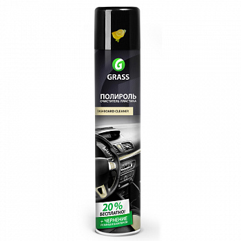 Полироль панели (750 мл) (лимон) аэрозоль  "GRASS"