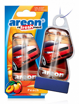 Ароматизатор подвесной гелевый "AREON" "Refreshment LIQUID" Peach