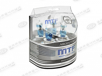 Лампа галоген H4  12/60/55W P43t к-т 2шт "MTF" Argentum +80% (Корея)