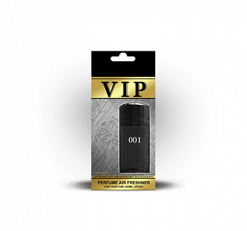Ароматизатор подвесной "CARIBI VIP" №001  по мотивам Расо Rabanne Black XS