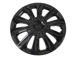 Колпаки декоративные 16" (к-т 4шт) "PROFI" черный глянец
